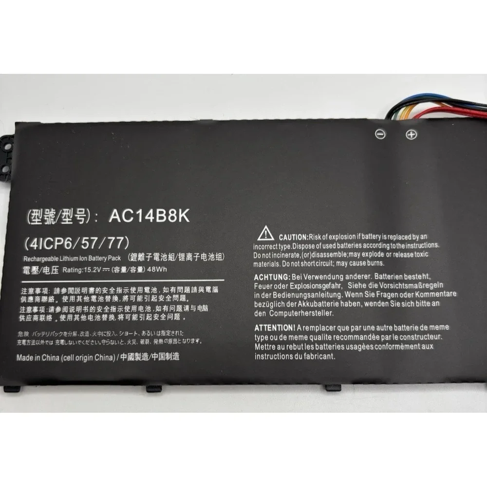 AC14B8K AC14B3K 15.2V Battery‎ For Acer Aspire V3-371 V3-111P E5-771 E5-771G R3